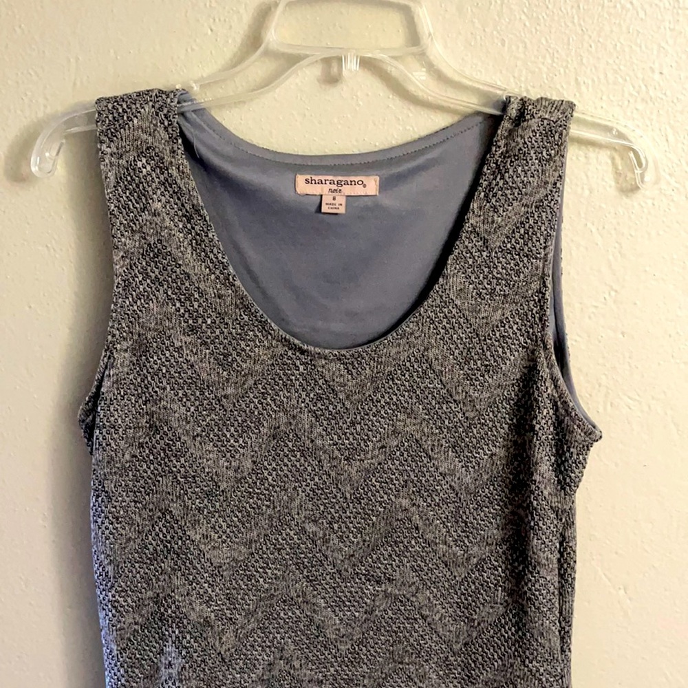 Sharagano noir brand, size 8 maxi dress